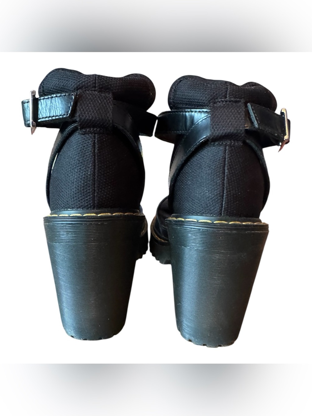 Dr. Martens Medea Black Chunky Ankle-Strap platform Sandals size US7 - Picture 3 of 6
